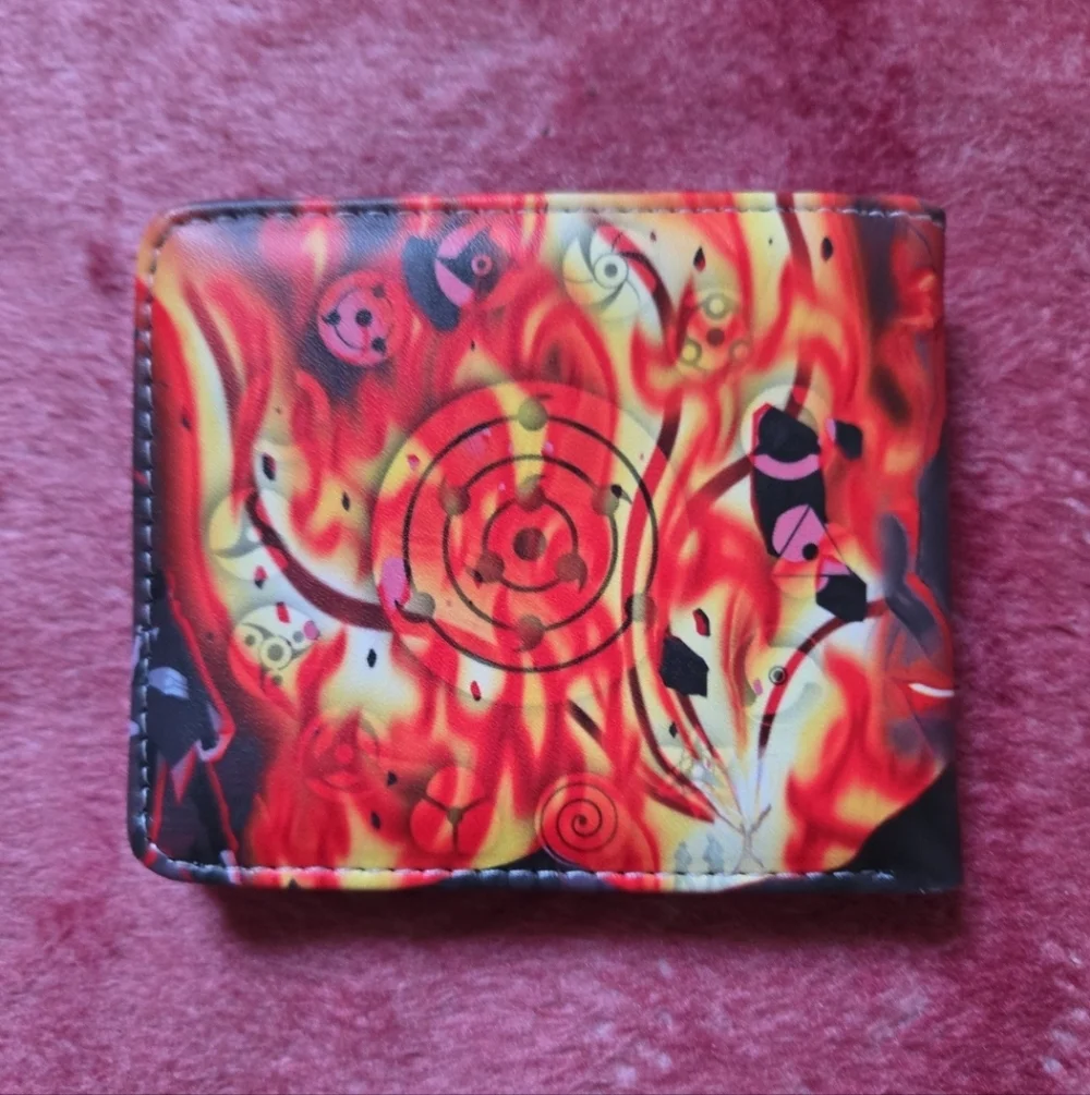 New Naruto akatsuki anime manga leather wallet
